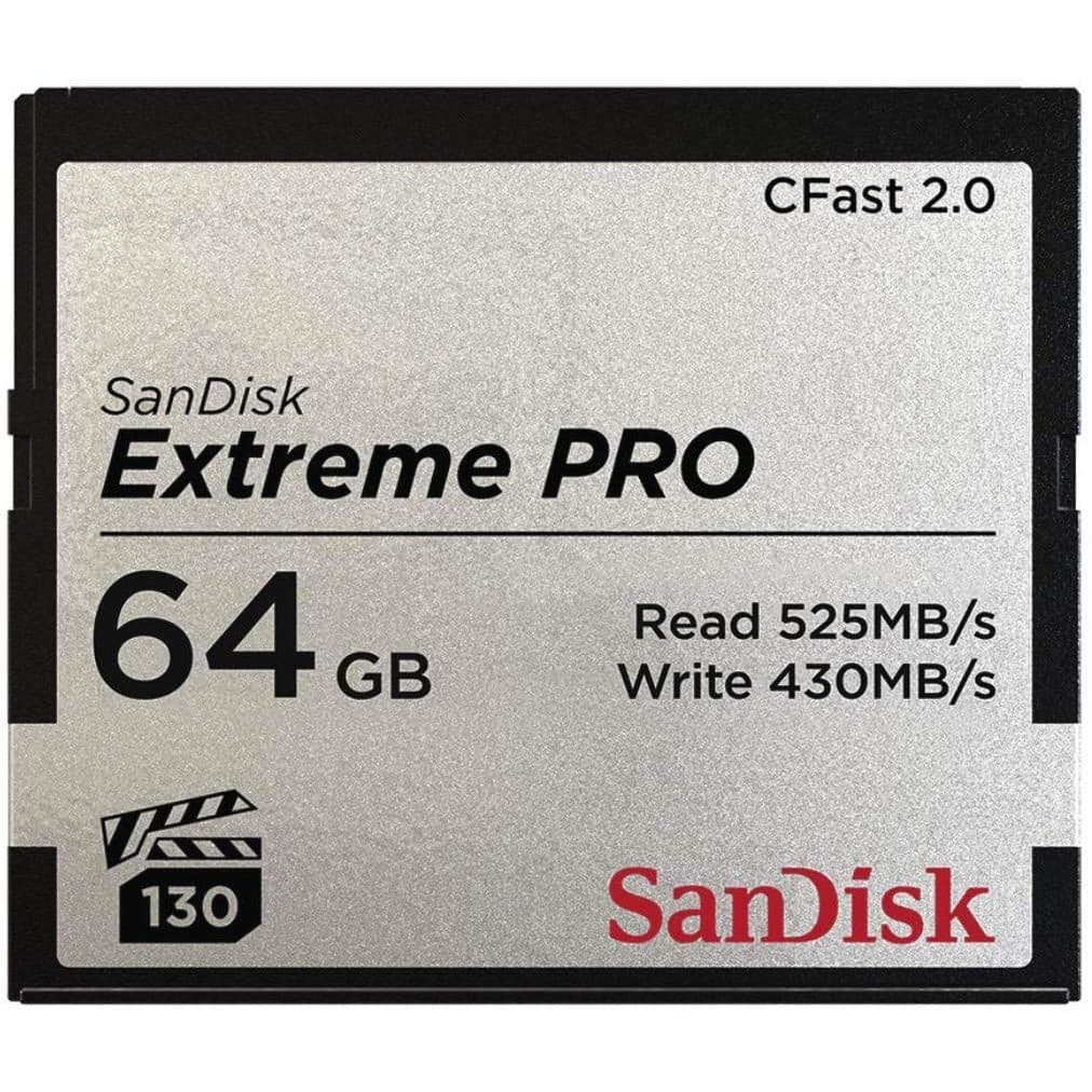 Sandisk 64GB Extreme PRO CFast 2.0 Memory Card 
