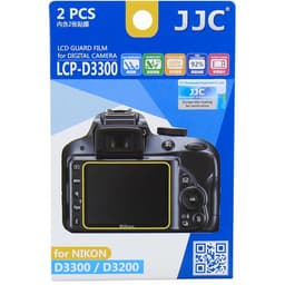 JJC LCP-D3300 LCD Ekran Koruyucu Film 2`li Paket (Nikon D3500, D3400, D3300, D3200)