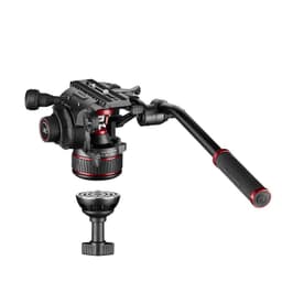 Manfrotto MVK608TWINGA 608 Nitrotech Fluid Video Head and Aluminum Twin Leg Tripod with Ground Spreader