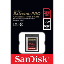 Sandisk 256GB Extreme PRO CFexpress Card Type B