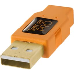 Tether Tools CU8015-ORG TetherPro USB 2.0 Type-A Male to Mini-B Male Cable