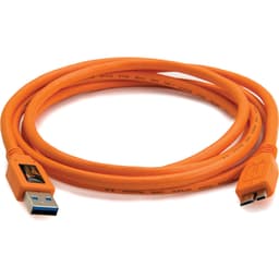 Tether Tools CU5404ORG TetherPro USB 3.0 Male Type-A to USB 3.0 Micro-B Cable