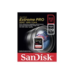 Sandisk 512 GB Extreme Pro SDXC Class 10 V30 U3 Kart 170 mb/s