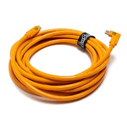 Tether Tools CUC15RT-ORG TetherPro USB-C to USB-C Right Angle (Orange)