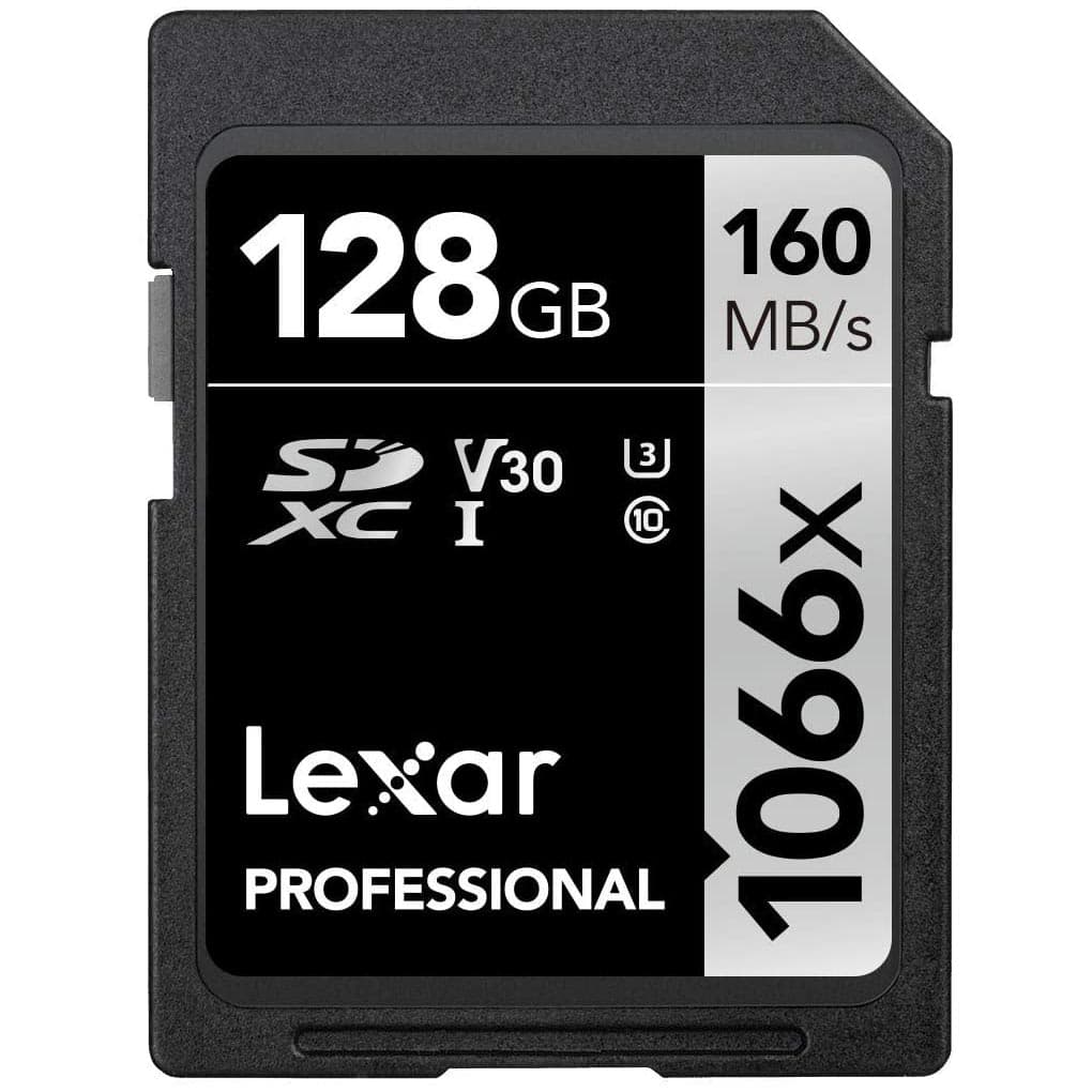 Lexar 128 GB SDXC U3 V30 UHS-I C10 Kart 1066x 160 mb/s
