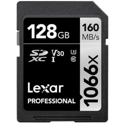 Lexar 128 GB SDXC U3 V30 UHS-I C10 Kart 1066x 160 mb/s