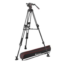 Manfrotto MVK608TWINFA 608 Nitrotech Fluid Head with 645 Fast Twin Aluminum Tripod System and Bag 