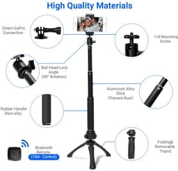 Fotopro MS-4F Bluetooth Selfie Stick with Tripod