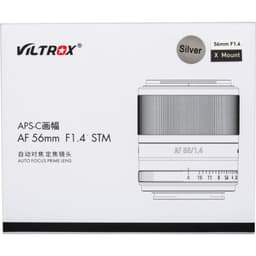 Viltrox AF 56mm f/1.4 XF Lens Silver (Fujifilm X)