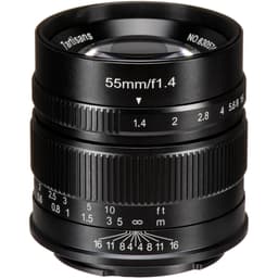 7artisans 55mm f/1.4 Lens (Canon EF-M) MF APS-C Lens Siyah