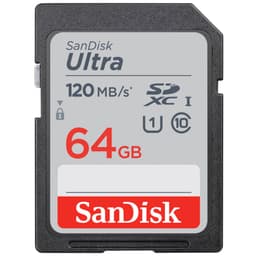 Sandisk 64 GB Ultra SDHC C10 UHS-I U1 800x 120 mb/s 