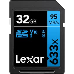 Lexar 32 GB SDHC C10 U1 V10 UHS-I Kart 633x 95 mb/s
