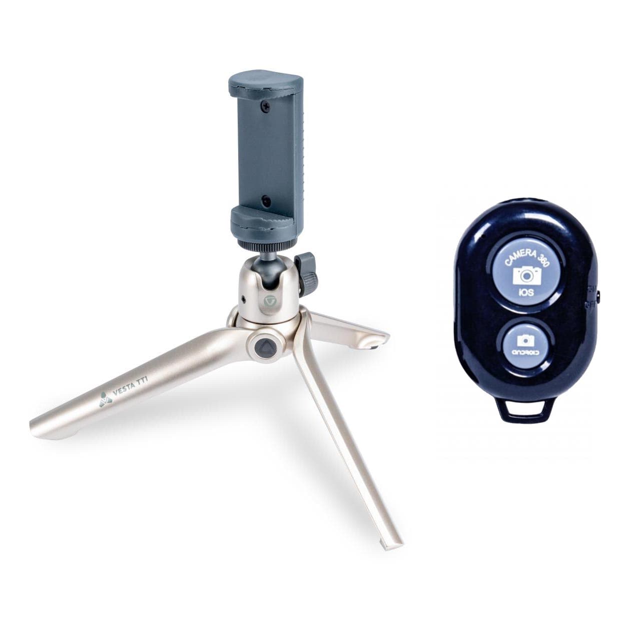 Vanguard Vesta TT1 Champaigne Mini Tripod + Telefon Tutucu + Kumanda