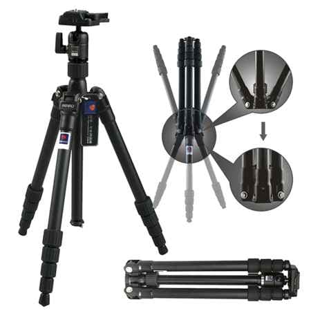 Benro C-0690T B00 Carbon Fiber Travel Angel Tripod Top Kafa ile