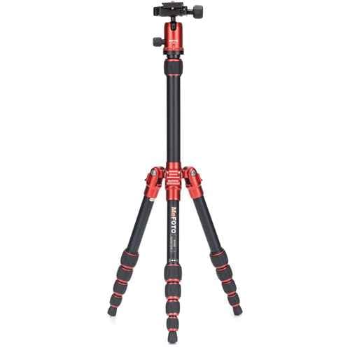 Mefoto A-0350Q0R Mag.Alum.Colorful Travel Angel Tripod (Red)