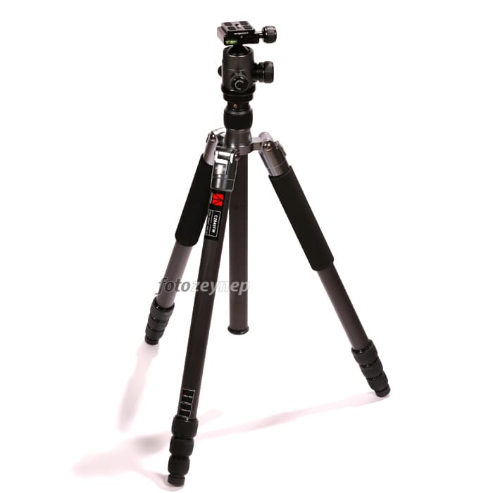 Digipod C-2840FM Carbon Fiber Profesyonel Tripod (Gri)