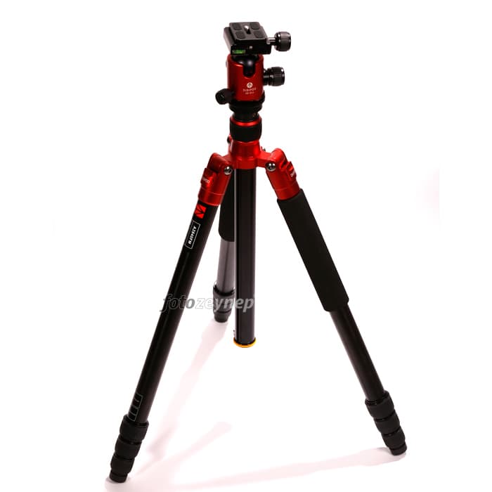 Digipod C-2840FM Carbon Fiber Profesyonel Tripod (Kırmızı)