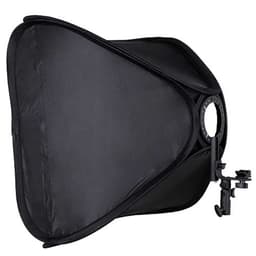 Fotga Kafa Flaşı için 40x40 Katlanabilir Softbox + Flaş Tutucu