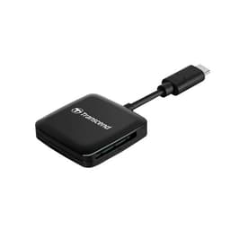 TRANSCEND TS-RDC3 SD/MICRO SD CARD READER, USB 3.2 Gen 1, BLACK, TYPE C