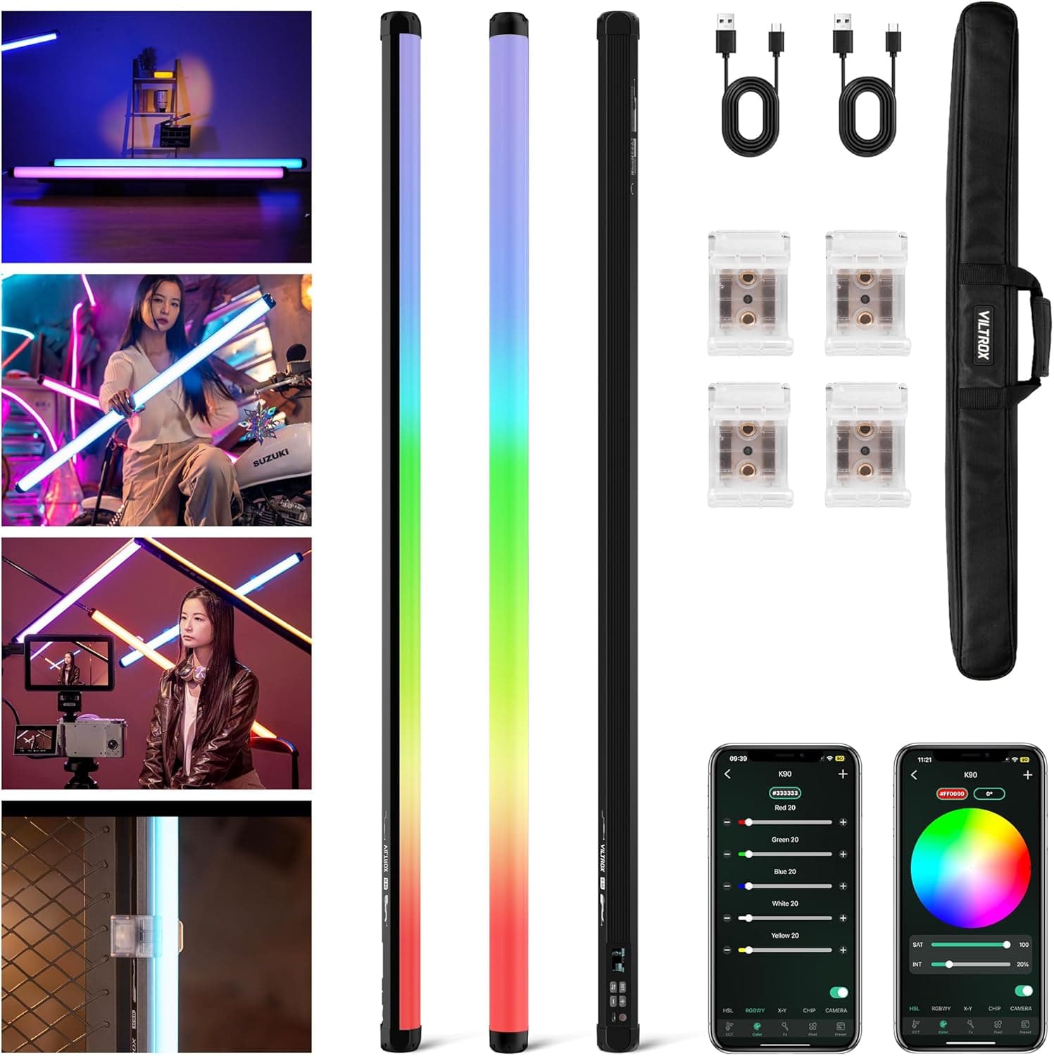 Viltrox K90 RGB Tube Işık (2'li Set)