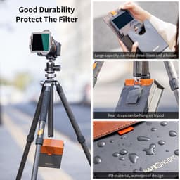K&amp;F Concept X PRO Square Filter Holder System (95mm CPL + Square ND8/64/1000 + 4 Adapter Rings)