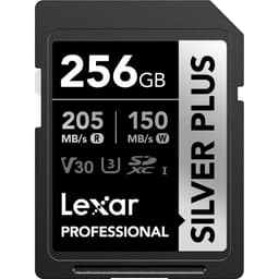 Lexar 256 GB Professional SILVER PLUS UHS-I SDXC Memory Card