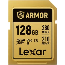 Lexar 128 GB ARMOR GOLD V60 UHS-II SDXC Memory Card
