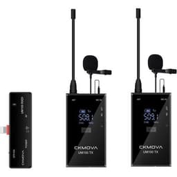 Ckmova UM100 Kit-6 Ultra Kompakt Iphone Ios Için 1 Alıcı 2 Vericili Uhf Kablosuz Yaka Mikrofon Seti