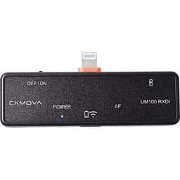 Ckmova UM100 Kit-6 Ultra Kompakt Iphone Ios Için 1 Alıcı 2 Vericili Uhf Kablosuz Yaka Mikrofon Seti