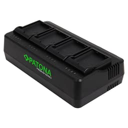 PATONA 1688/1700 PREMIUM 4-PORT BATTERY CHARGER CANON LP-E6 BATTERY