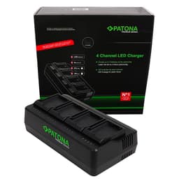 PATONA 1688/1700 PREMIUM 4-PORT BATTERY CHARGER CANON LP-E6 BATTERY