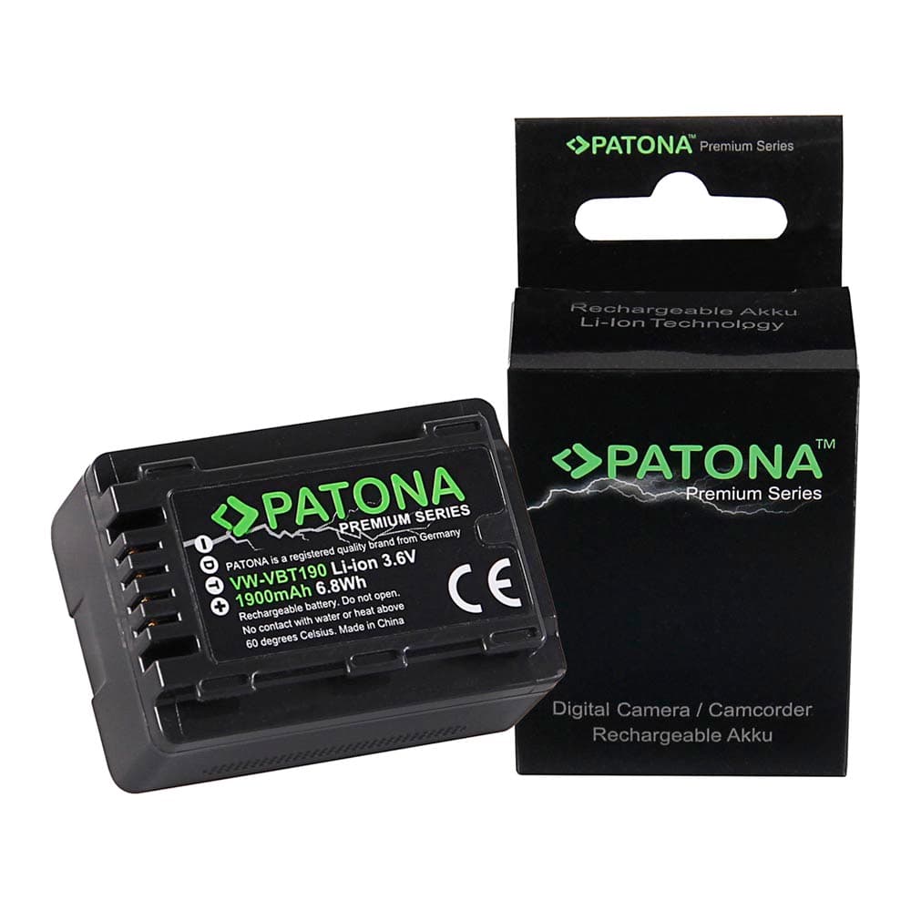 Patona 1258 Premium VW-VBT190 Panasonic Batarya