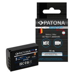 PATONA 1372 Platinum Battery with USB-C Input OM SYSTEM BLX-1 OM-1 / OM-1 MARK 2