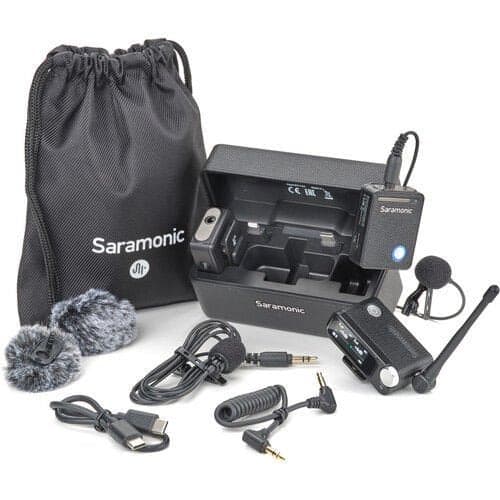 Saramonic Ultra 03 ( Rx9+Tx9+Tx9+2x Lavalıer Mıc.-Siyah Kablosuz Mikrofon
