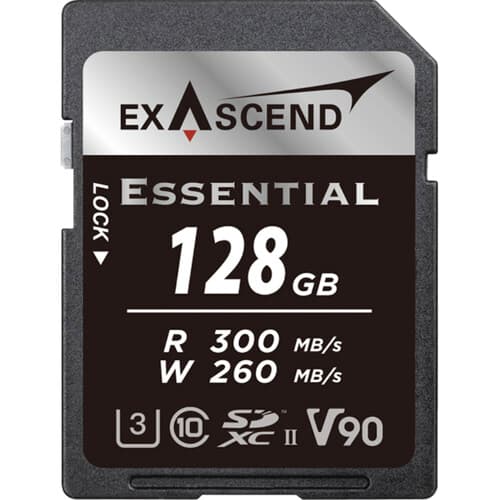 Exascend 128GB Essential 300MB/s V90 SDXC Hafıza Kartı