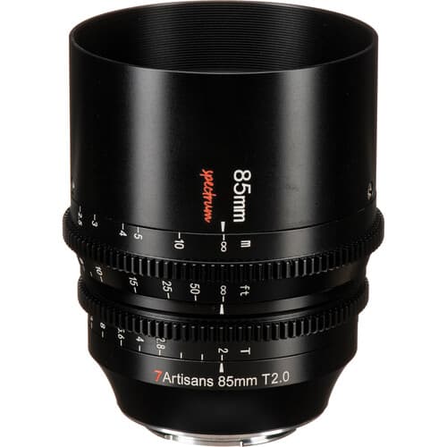 7Artisans 85mm T2.0 Sony (E Mount) Full Frame Cine Lens Siyah