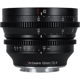 7Artisans 12mm T2.9 Sony (E Mount) APS-C MF Cine Lens Siyah