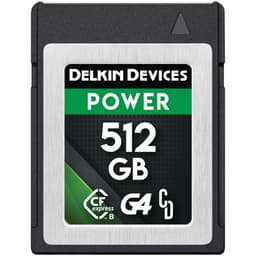 Delkin Devices 512GB POWER G4 CFexpress™ Type B Memory Cards