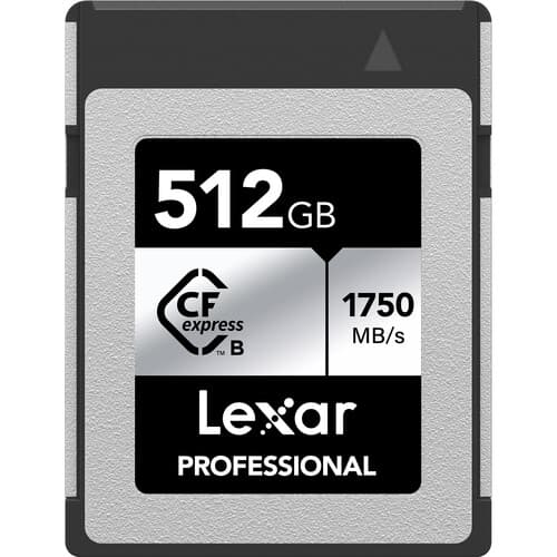 Lexar 512 GB Professional CFexpress Type B Card SILVER Series