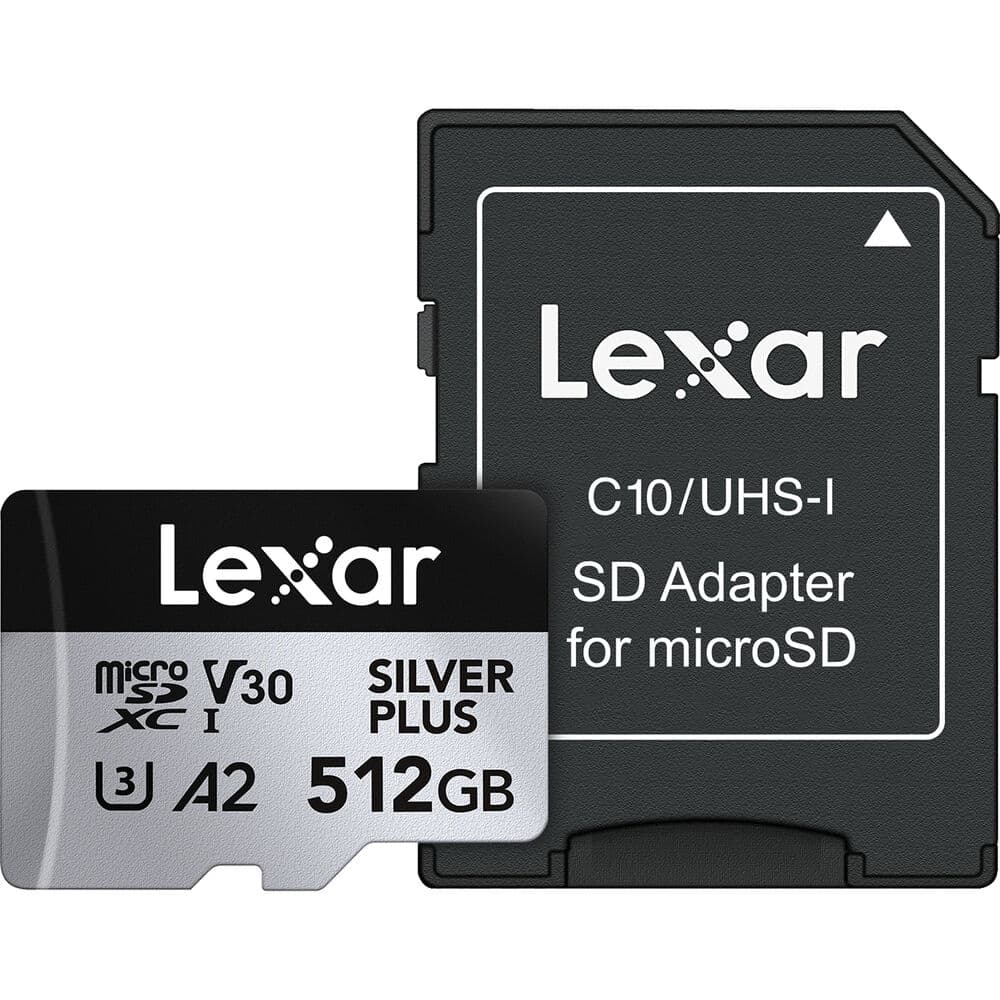 Lexar 512GB Professional SILVER PLUS UHS-I microSDXC Memory Card