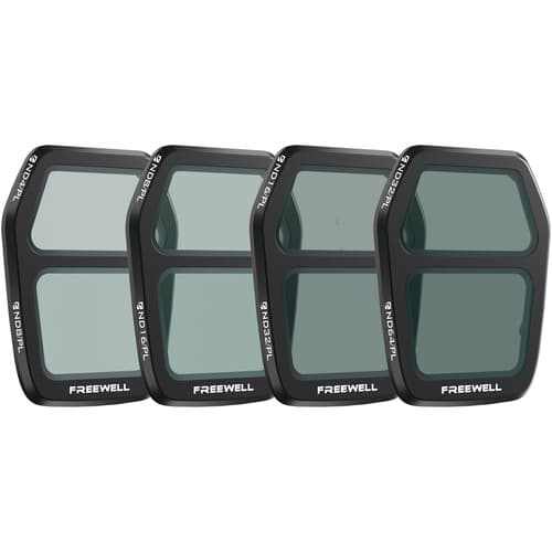 Freewell DJI Air 3S Bright Day Split ND/PL Filter Set (4-Pack)