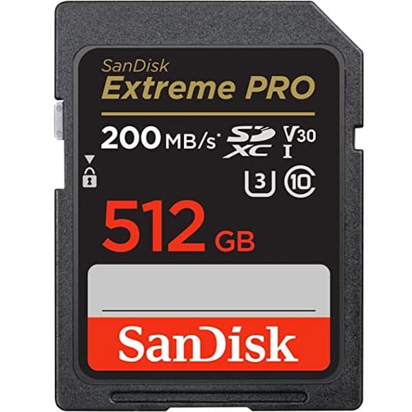 Sandisk 512 GB Extreme Pro SDXC Class 10 Kart 200 mb/s