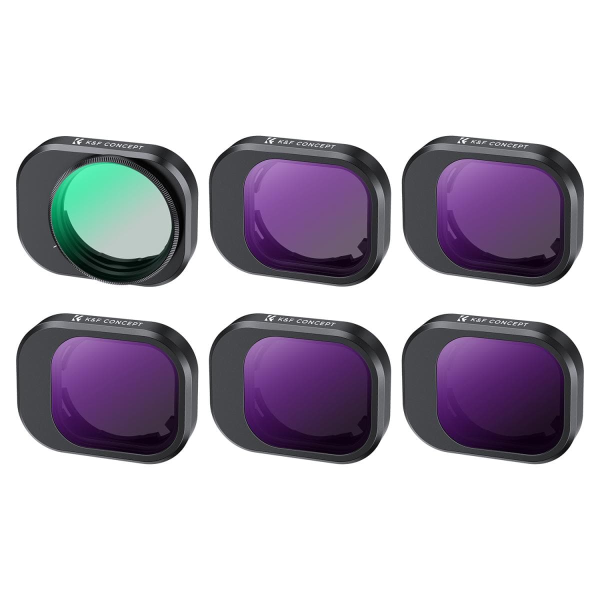 K&amp;F Concept DJI Mini 4 Pro CPL &amp; ND Filter Kit 6 Pack (CPL, ND8, ND16, ND32, ND64 &amp; ND128)