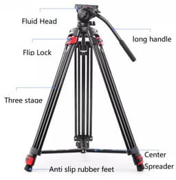 Camten V-180G Video Tripod 180cm