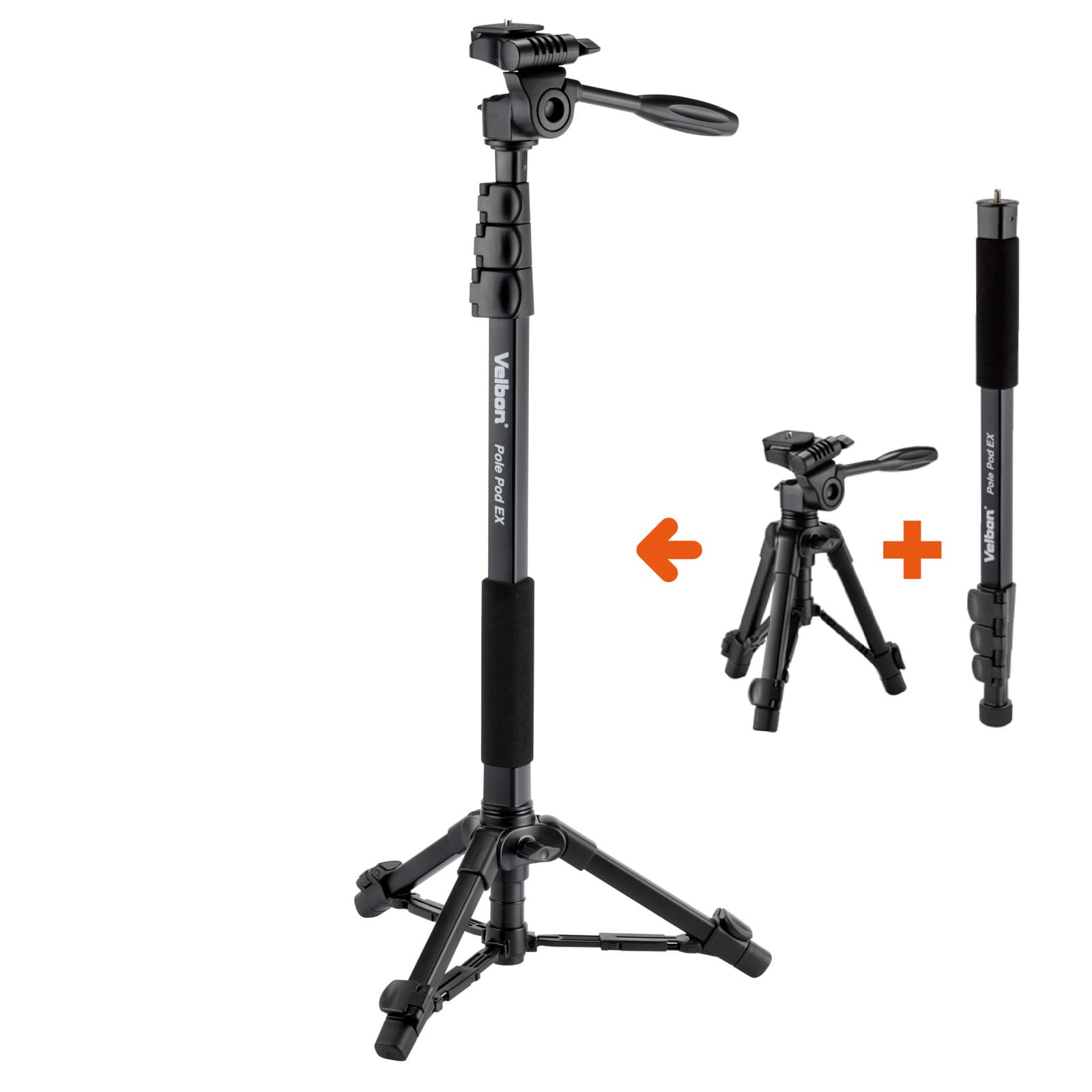Velbon Pole Pod EX Çok Fonksiyonlu Monopod