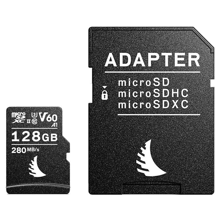 Angelbird 128GB AV Pro V60 UHS-II microSDXC Memory Card 280mb/s