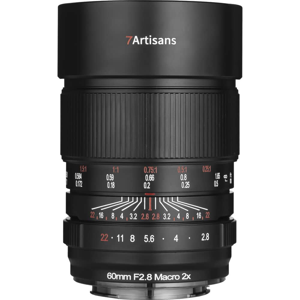 7Artisans 60mm F2.8 Macro 2x Nikon (Z Mount) MF Full Frame Lens Siyah