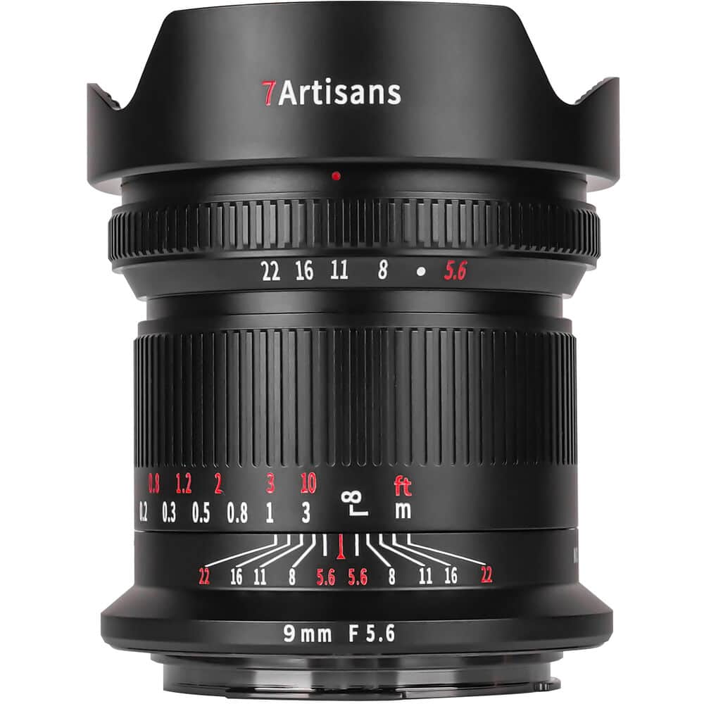7Artisans 9mm F5.6 Sony (E Mount) upgraded MF Full Frame Lens Siyah