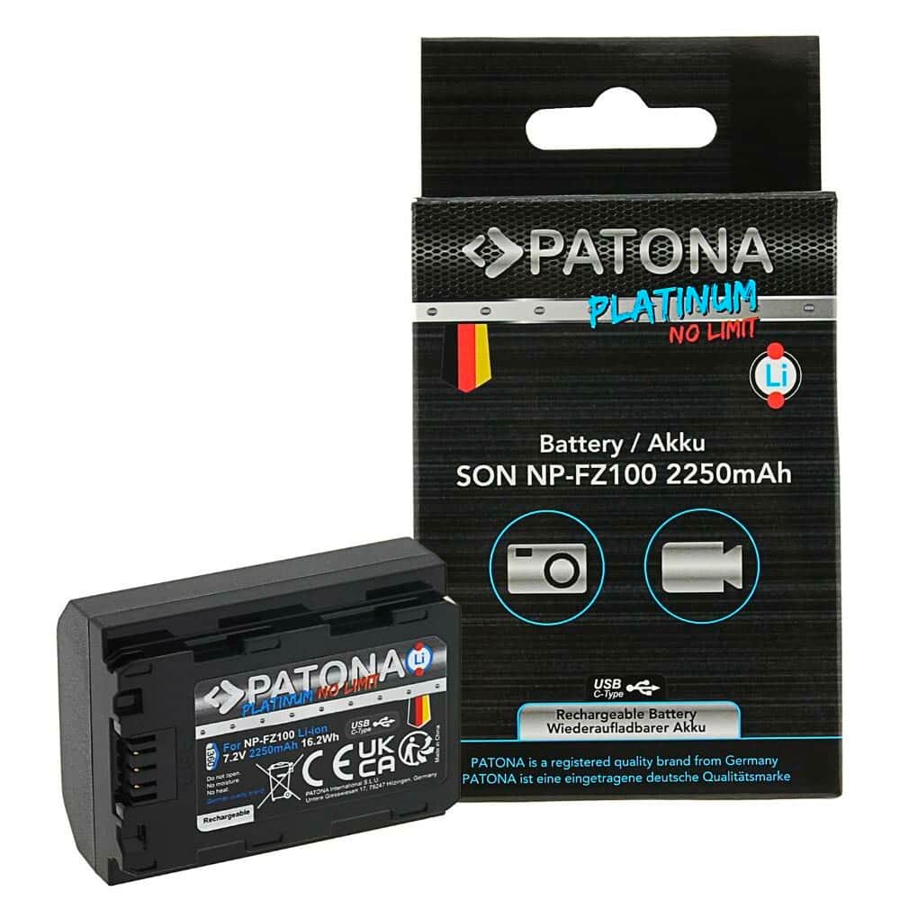 Patona 1360 Platinum NP-FZ100 USB-C Sony Batarya