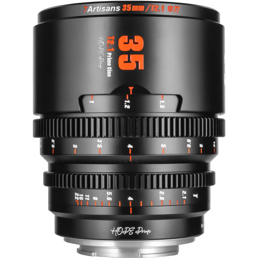 7Artisans 35mm T2.1 Fuji (FX Mount) S35 Cine Lens Siyah